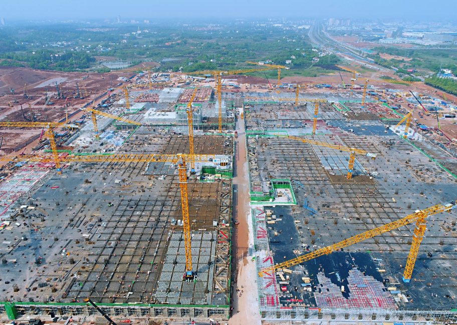 中建八局瀏陽(yáng)惠科顯示器生產(chǎn)廠房項(xiàng)目